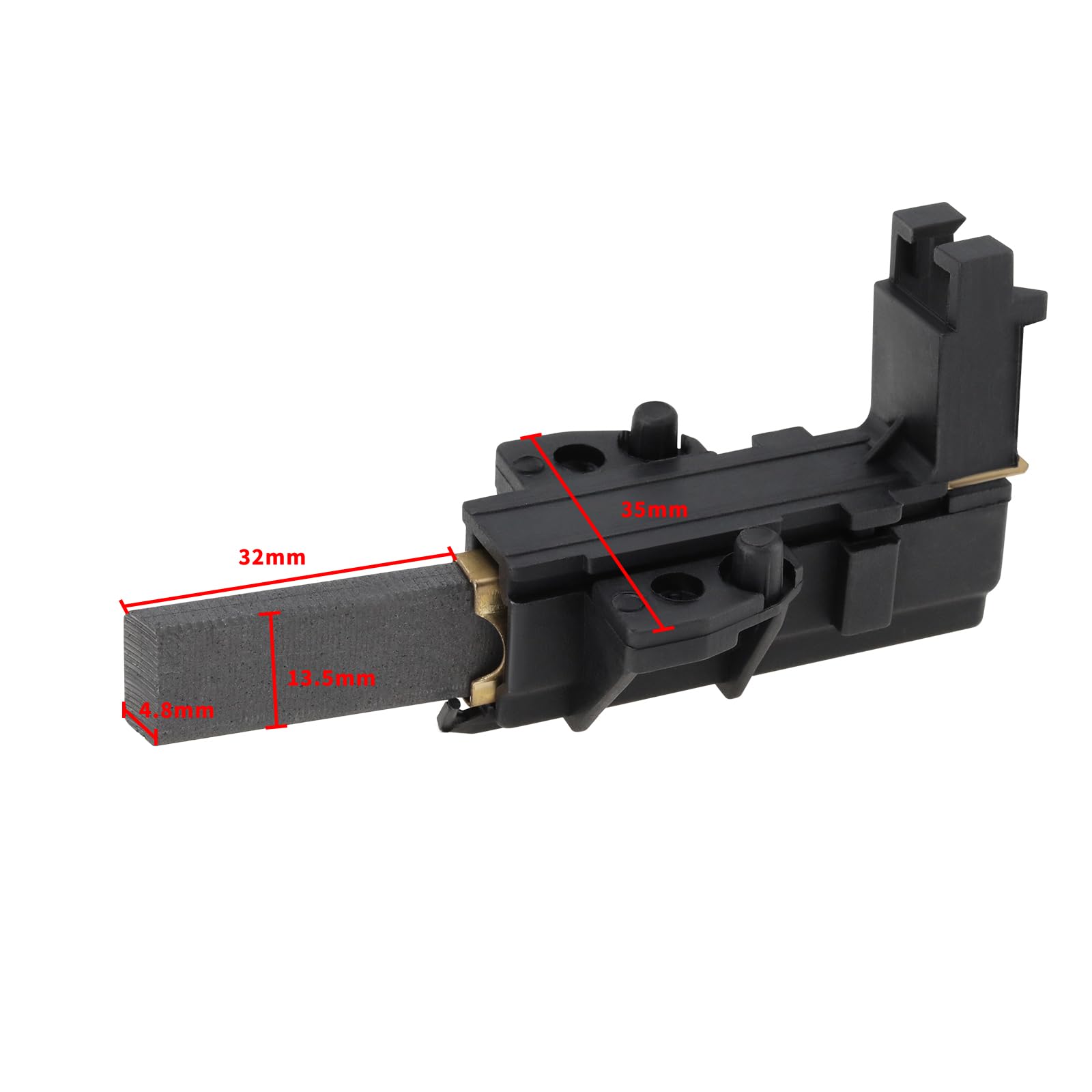 OTOTEC 2 szt. szczotki węglowe silnik węglowy z uchwytem 5 x 13,5 x 32 mm 160127569 kompatybilne z CESET MCA52/64-148 Series MCA61/64-148/BC1/ZN1/KT16/ MCA 38/64-148/IE
