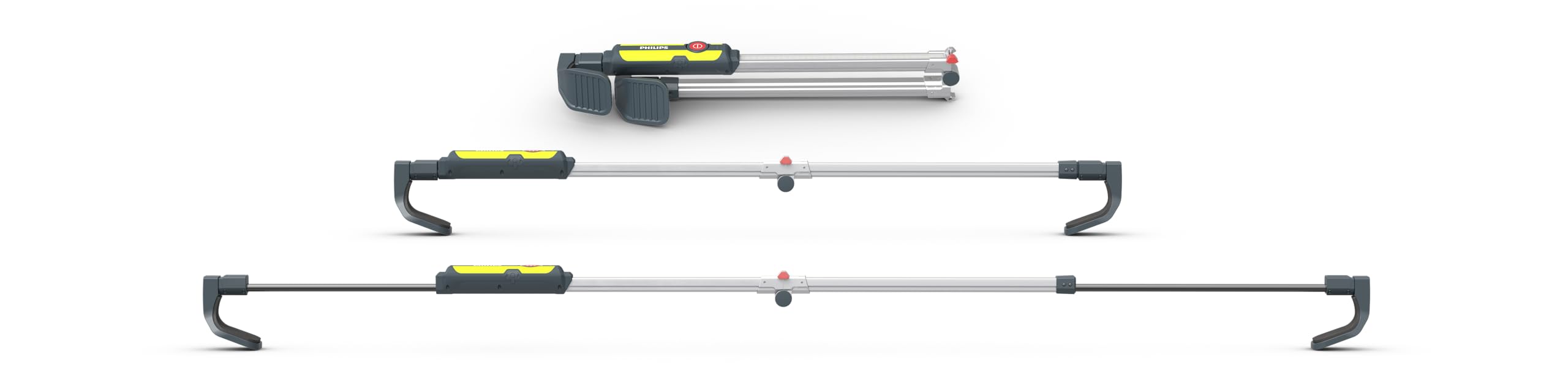Philips Xperion 6100 Bonnet LED-Motorraumleuchte, Hybridfunktion mit Akku- oder Kabelbetrieb, ausziehbar für PKW und Nutzfahrzeuge, bis zu 2.400 lm, dimmbar, um 360° drehbar, faltbar, 6.500K