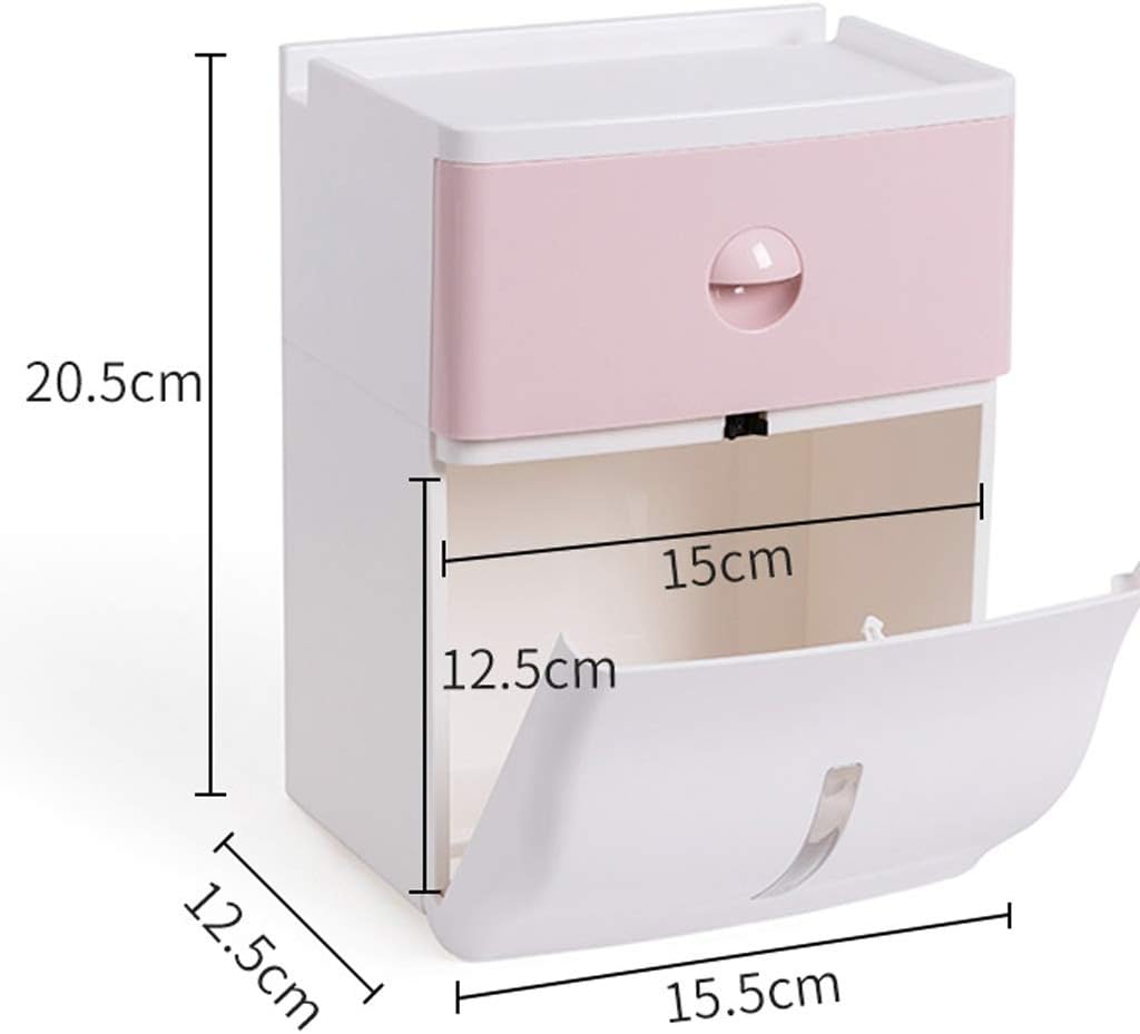 Toilet Tissue Box Drawer Tray Bathroom Waterproof Tissue Box Creative Storage Roll Toilet Paper Holder image 2