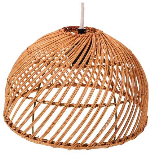 Luminaire suspendu moderne en rotin E26 pour éliminer les zones d'ombre en cuisine