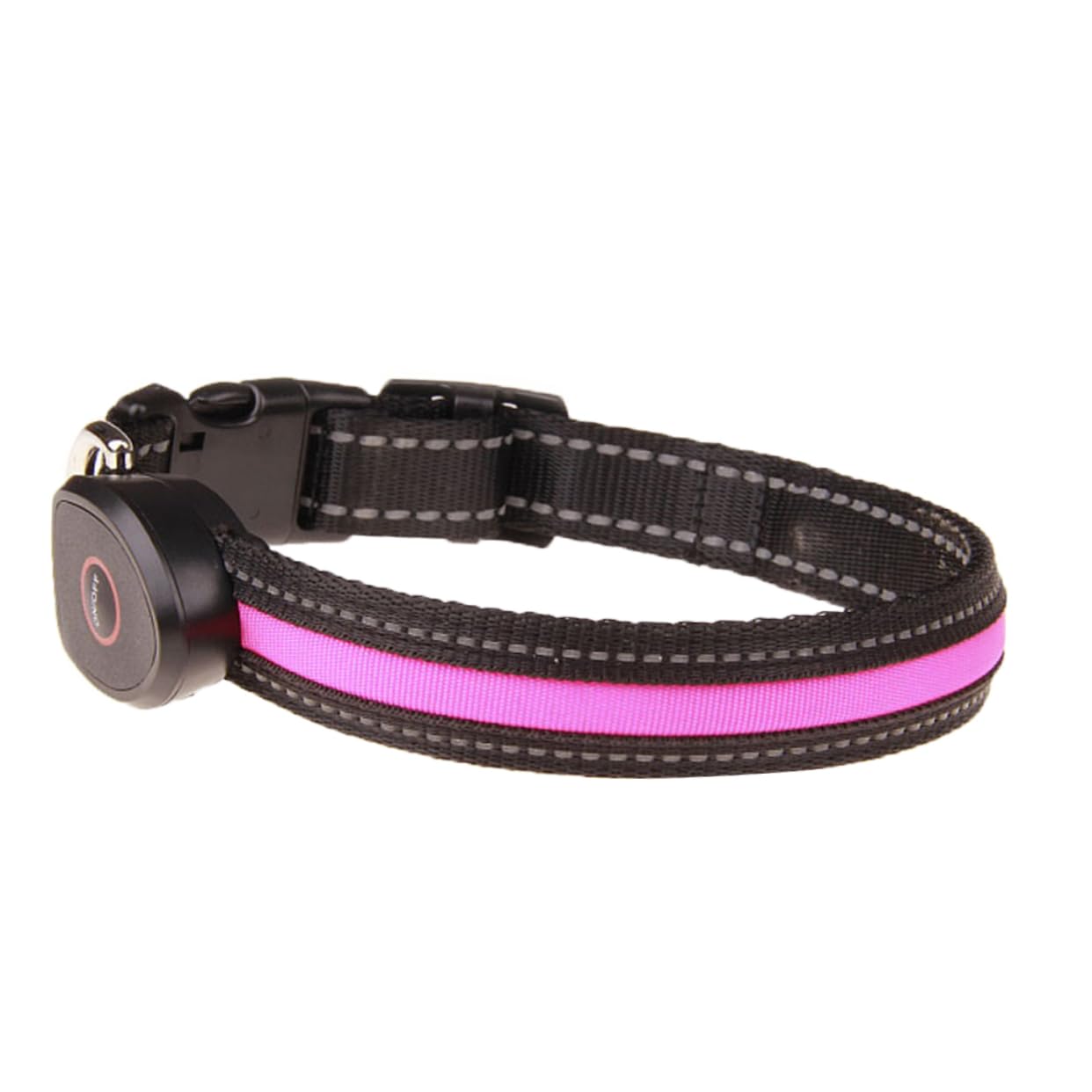 POPETPOP Collier Lumineux pour Chien 3 Pièces Réglable pour La Marche Nocturne Taille L