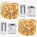 2 Pack Guirnalda Luces, Litogo Luces LED Decoracion 12M 120 LED Guirnalda Luces Pilas 8 Modos Impermeable Luces LED Cadena Micro con Función de Temporizador para Decoración Bodas Fiesta de Navidad