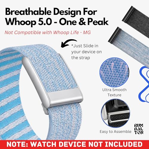 Image of Nylon Strap Compatible with Whoop 5.0 Band Strap - Durable, Adjustable Fitness Tracker Strap | Breathable, Comfortable Bands for Workout, Sleep, and Health Monitoring (Device Not Included)