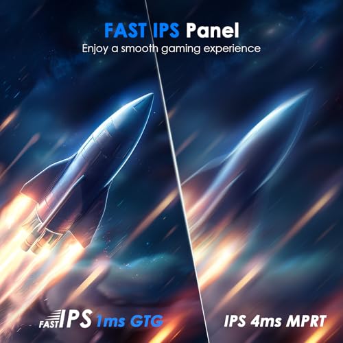 Image of Titan Army 24.5 Inch 240Hz 1440p Gaming Monitor, QHD 2560 x 1440p Fast IPS Panel 1ms GTG Response Time, Adaptive Sync, 126% sRGB HDR, Low Blue Light VESA 100x100, P2510S