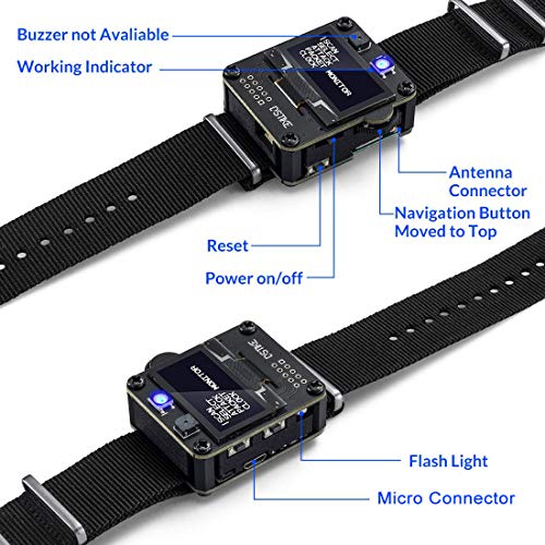 AURSINC WiFi Deauther Wristband ESP8266 Development Board | Wearable | OLED | Attack/Control/Test Tool | LOT for DSTIKE NodeMCU