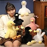 champracer Ente Kuscheltier, süßes Kuscheltier, Flauschig Weiche Entenplüsch, Duck Plüschtier, Geschenke für Mädchen und Jungen (35 cm,Gelb)