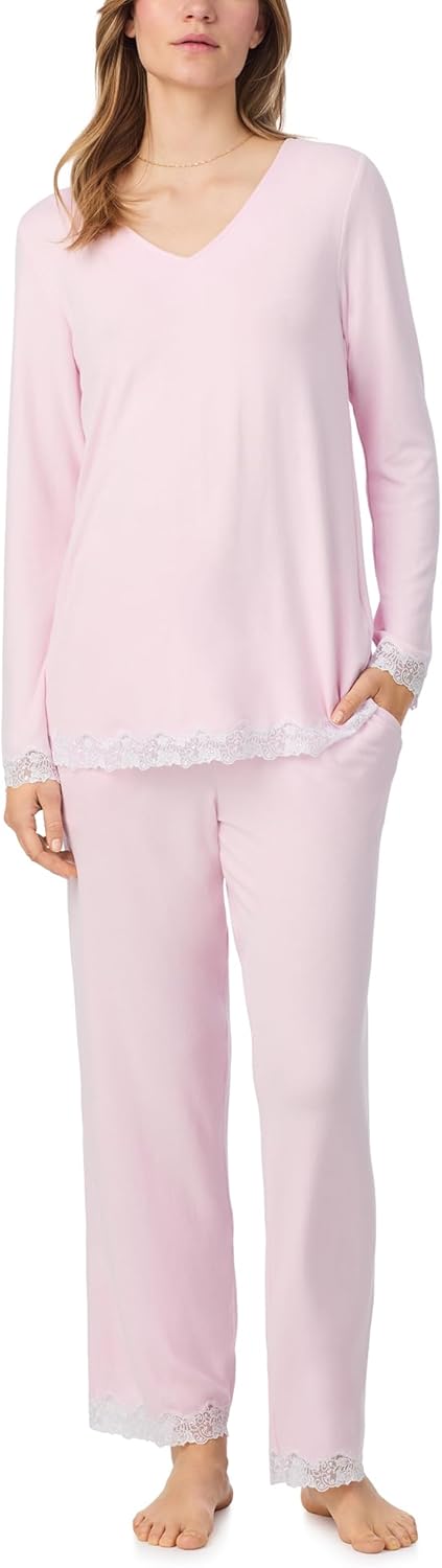 Eileen West Sleepwear & Loungewear for Women - Dream Sweater Knit Collection - Pajama Set Cozy Longsleeve Long Pant PJs