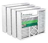 FilterBuy 20x20x5 Air Filter (4-Pack, MERV 8), HVAC AC Furnace Filters for Amana, Goodman, Coleman, Electro-Air, Five Seasons, Gibson, Nordyne, Totaline, & York (Actual Size: 20.25' x 20.75' x 5.25')