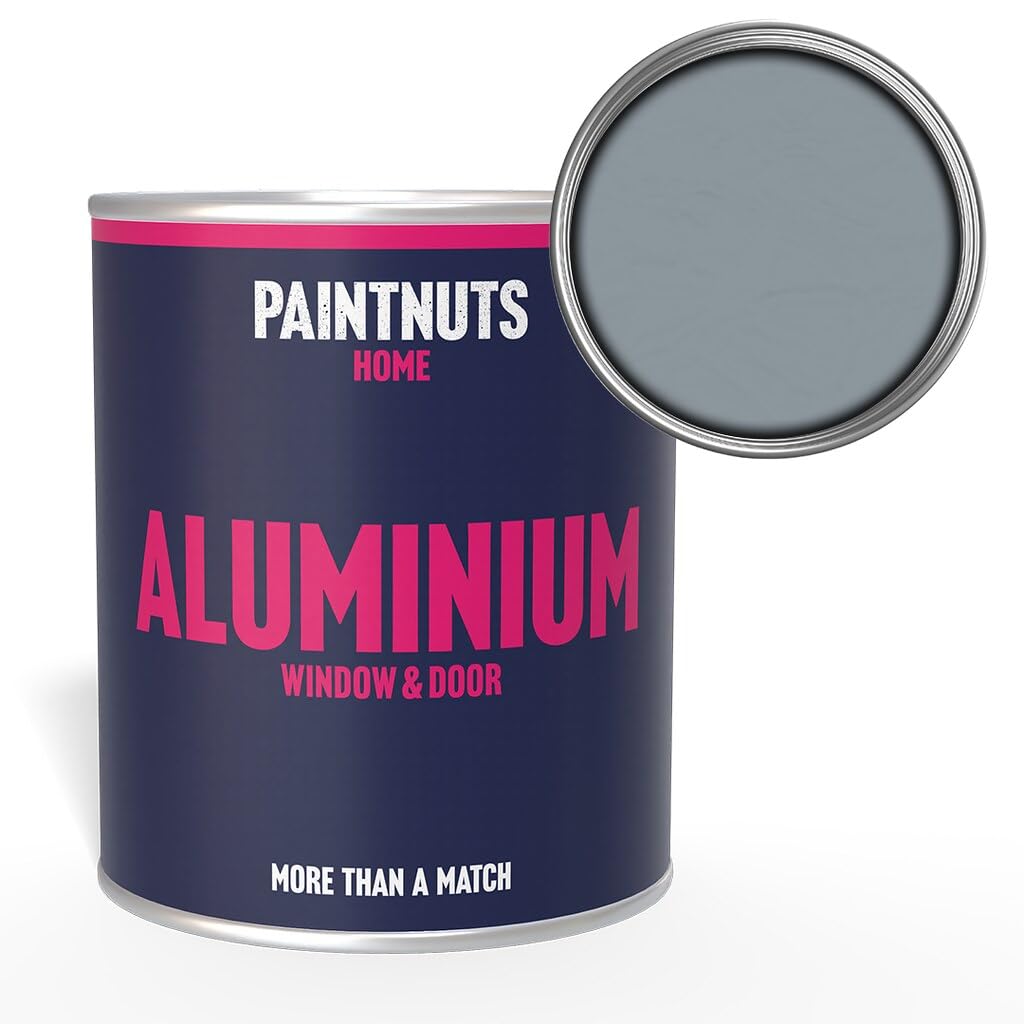 Paintnuts Silver Grey Aluminium Window & Door Paint - Ral-7001 - Gloss 2.5 Litre Tin