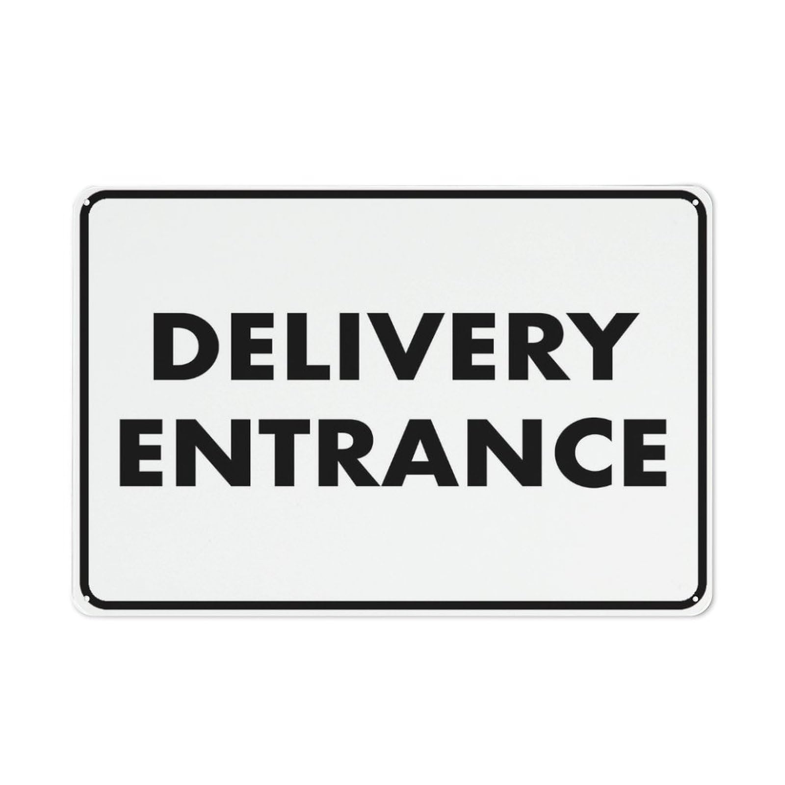 Delivery Entrance Outdoor Sign - Aluminum 12"x8", Fit for Business & Workplace