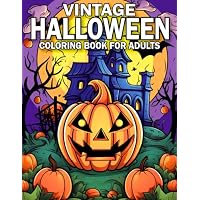 Halloween Vintage Coloring Book For Adult