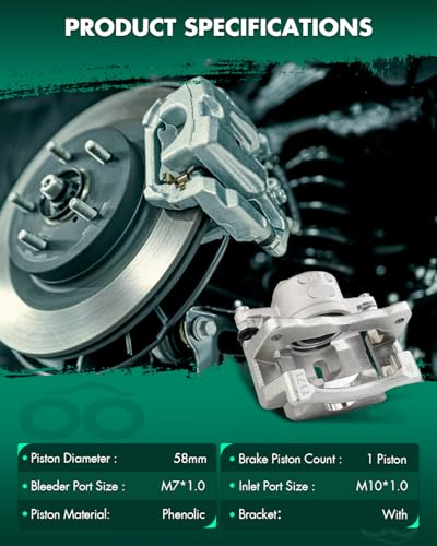 Image of SCITOO 19B6273 Front Right Brake Caliper Fits For Toyota For Corolla 2020-2022(FHEV),For Toyota For Prius 2010-2022,For Toyota For Prius Plug-In 2012-2015, With Bracket,1PC