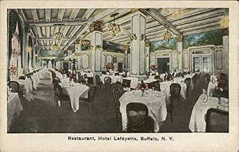 Restaurant, Hotel Lafayette Buffalo, New York NY Original Antique Postcard