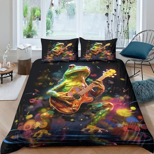 Housse de couette microfibre parure de lit double au fini texturé 3D - 2