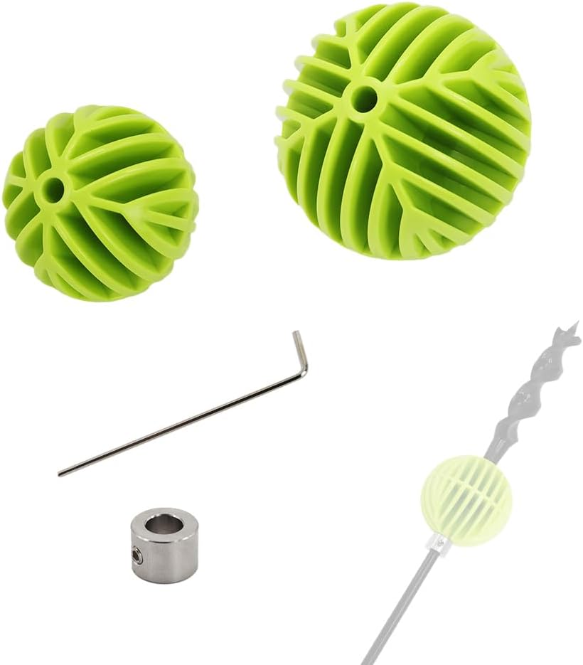 Flex Bit Placement Tool & Bumper Ball Guide Kit for 3/16" Shank Drill Bits - Includes 1-3/4" & 2-5/16" Guides for Cable Installation