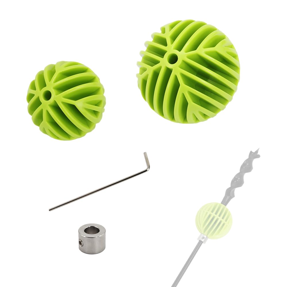 Flex Shank Installer Drill Bit Guide Tools/Cable Bit Bumper Balls for 1/4" Shank/in-Wall Drill Guide Kit 1-3/4" & 2-5/16" - S/4+Tool