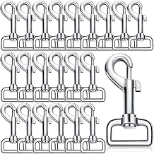 Therwen 24 Pcs Swivel Snap Hooks - Heavy Duty Stainless Steel Bolt Snap for Dog Leash, Keychain, Camera Strap, Multipurpose 2.76 Inch Silvery,70mm