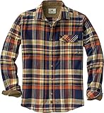 Legendary Whitetails Men's Standard Buck Camp Flannel Shirt, Homestead Plaid, Medium