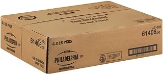Kraft Philadelphia Cream Cheese 3 lb Soft Tub Foodservice Bulk - 6 Pack Case