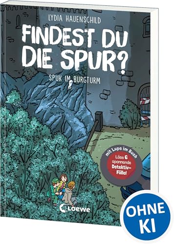 Findest du die Spur? - Spuk im Burgturm: Löse 6 spannende Detektiv-Fälle! - mit Lupe im Buch