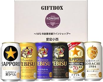 Amazon.co.jp: 国産ビール飲み比べセット 350ml6缶セット