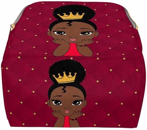 Miniatura 10 de Newcos Mochila para niñas con nombre personalizado africano para bebé niña, bolsa de pañales de princesa, mochila para mamás, bolsas de bebé,