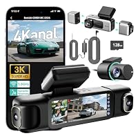 BOTSLAB – BOTSLAB Dashcam Auto 4 Kanal mit 24/7 Parkmodus, 360° Dashca