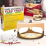 Protecker Flea Trap,Sticky Dome Bed Bug Trap,Insects with 2 Glue Discs,Indoor Pest Control Trapper,N