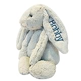 Personalised Embroidered Plush Bunny, Custom Plush Toy Child's Easter Gift, Baptismal Gift with Child's Name