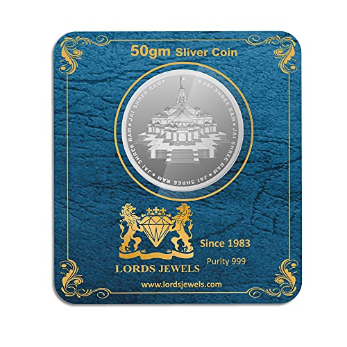 46% OFF on Lords Jewels Ram Mandir 50 Gram BIS Hallmarked 999 Purity Silver Coin 46% OFF on Lords Jewels Ram Mandir 50 Gram BIS Hallmarked 999 Purity Silver Coin
