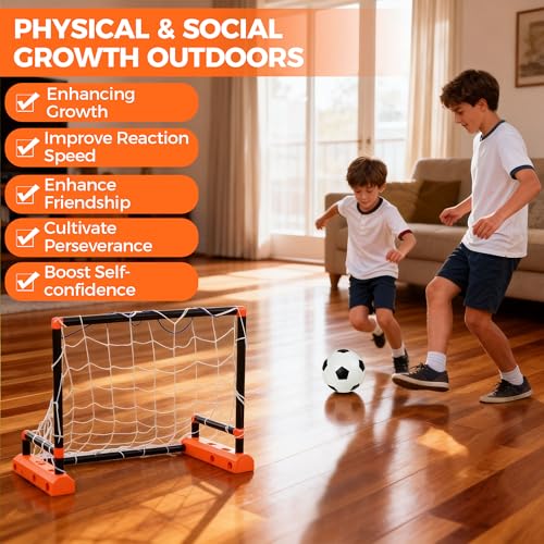 Motorized Moving Soccer Goal for Kids Ages 3-5– Indoor/Outdoor Interactive Toy with Electric Sliding Goal, Active Play, Christmas Stocking Stuffers — view 6