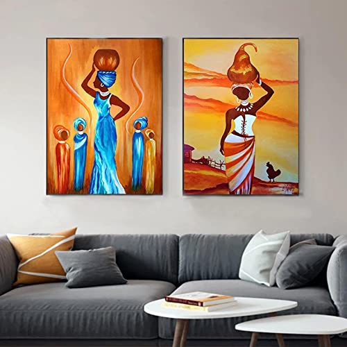 Affiche femme africaine vintage KEBIA déco murale salon ethnique chic 40x50cm