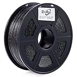 Zi-Rui Marble Color Shining Black 3D Printer 1.75mm PLA Filament,Dimensional Accuracy+/- 0.03 mm, 2.2LBS,Speckle Shining Black