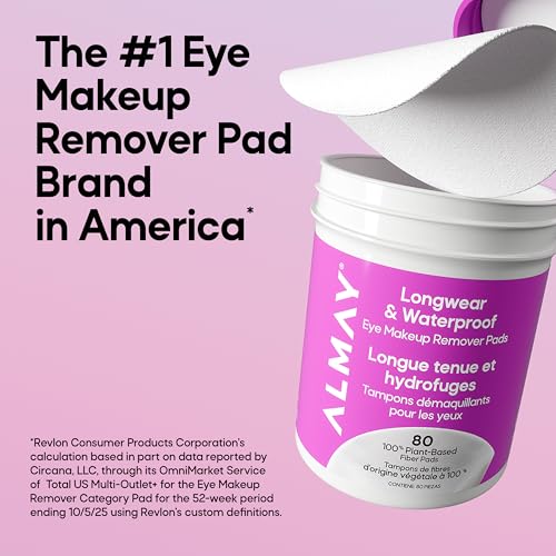 Image of Almay Longwear & Waterproof Eye Makeup Remover Pads, 24 Pack