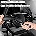 LoyaForba Car Steering Wheel Cover, Universal 15 Inch Leather Segmented Auto Steering Wheel Protector, Anti-Slip and Soft Breathable, Car Interior Accessories for Most Vehicle, SUV, Truck (Black)