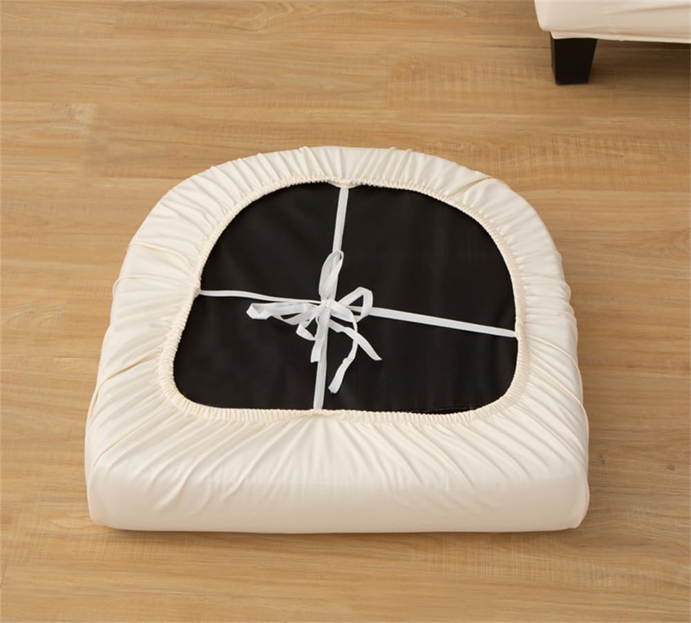 Set di 2 coprisedie impermeabili in pelle elasticizzata, lavabili, con coprisedili, per esterni, bar, club, ufficio, Bei