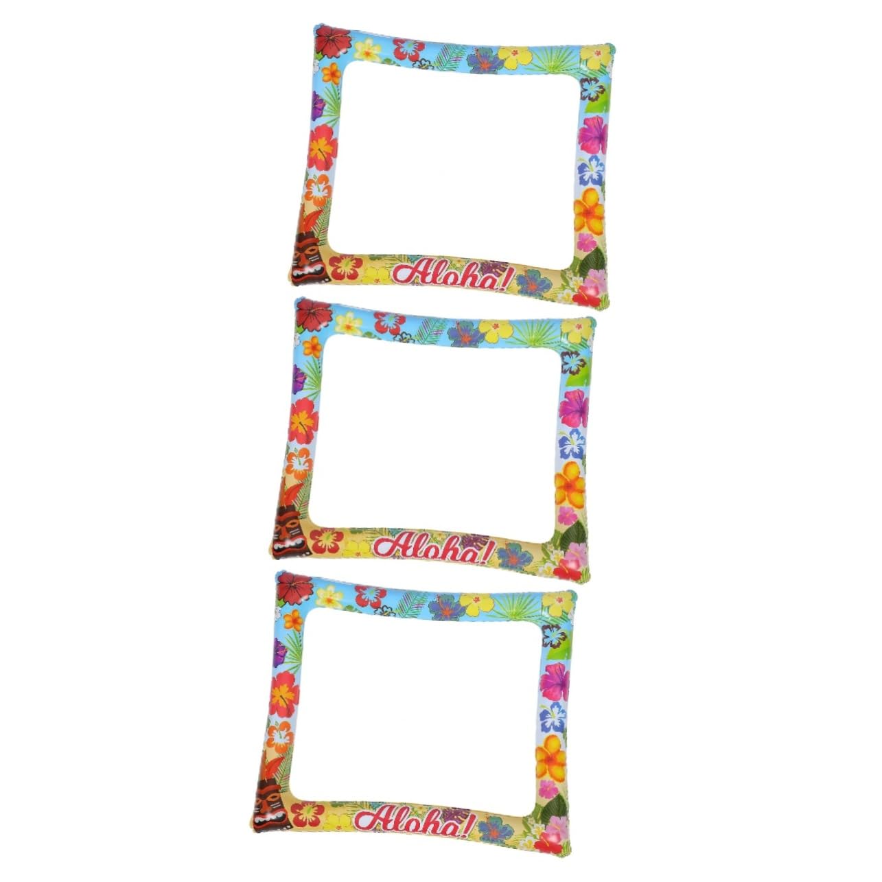 3 Stück Aufblasbarer Foto Rahmen für Sommerpartys Selfie Fotorahmen Lustige Fotorequisiten für Hochzeiten und Feiern Leichtes Reißfestes Design für Unvergessliche