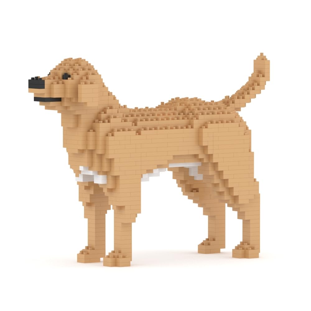 Jekca Light Brown Labrador Retriever 01S-M04 | Dog Plastic Building Blocks | Age 14+