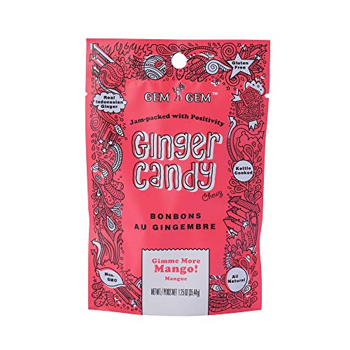 Gem Gem Ginger Candy Chewy Ginger Chews (Assorted Mix, 1.25oz, Pack of 4) - image 4