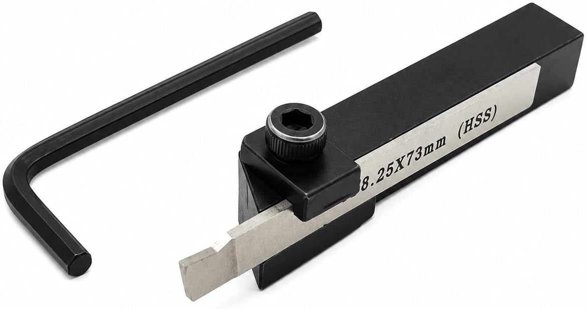 Mini Lathe Cut Off Parting & Grooving Tool older With HSS Parting Blade (Set of all 3 Parting Tool Holders 8,10,12 mm)
