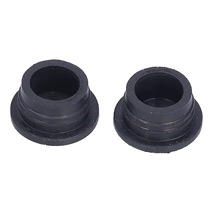 Pool Ladder Rubber Bumper, 2pcs Black Swimming Pool Ladder Replacement Safety Guard Durable Swimming Pool Ladder Bumper Set for Escalator Rubber Stopper Accessory