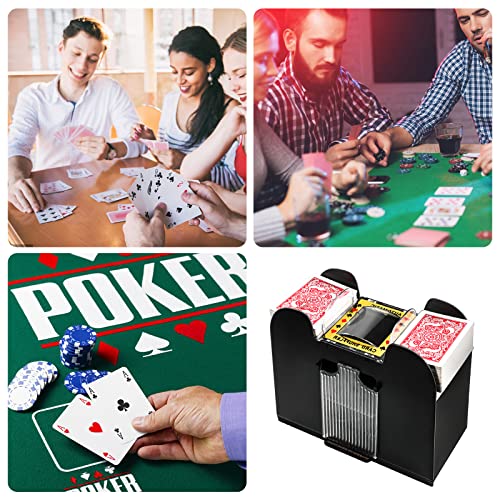 Image of Unniweei Automatic Card Shuffler, Battery-Operated Electric Shuffler, Casino Card Game for Poker, Home Card Game, UNO, Phase10, Texas Hold'em, Blackjack, Home Party Club Game