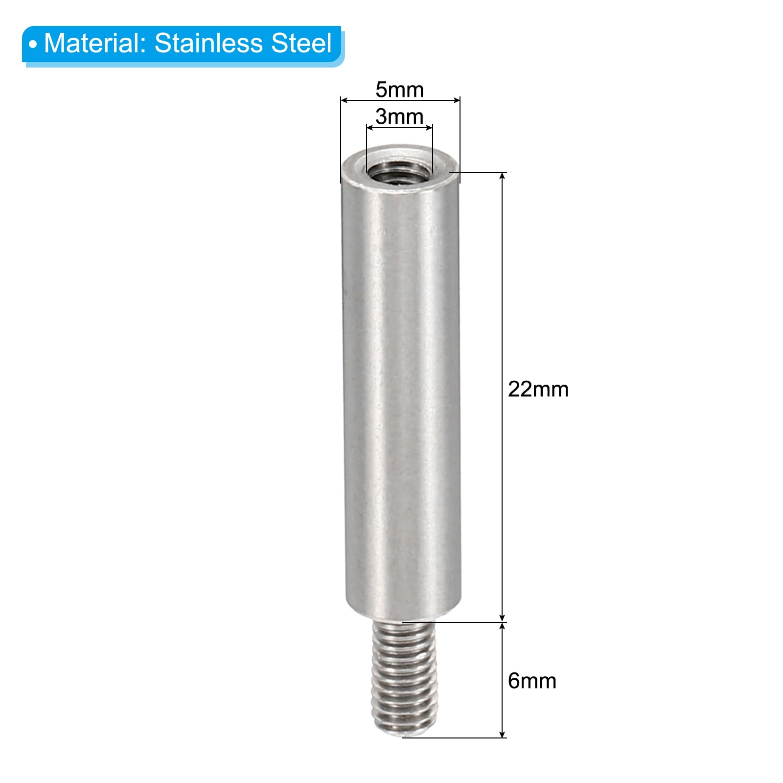 PATIKIL 24pcs M3 Standoffs - Image 2