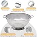 Bellemain Colander for Kitchen – 5 Qt Stainless Steel Strainer with Handle - 18/8 Pasta Strainer Bowl for Pasta, Spaghetti, Vegetables, Fruit, and Pot Draining - Stainless Steel Colander