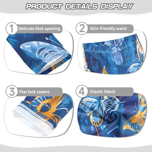 Toddler Girls Leggings Printed Yoga Pants Leggings Butterflies Dye Method for Kids3