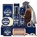 Kit Para El Cuidado De La Barba Para Hombres, Kit Completo Para Barba Con Aceite Para Barba, Crema, Champú, Cepillo De Cerdas, Peine, Tijeras