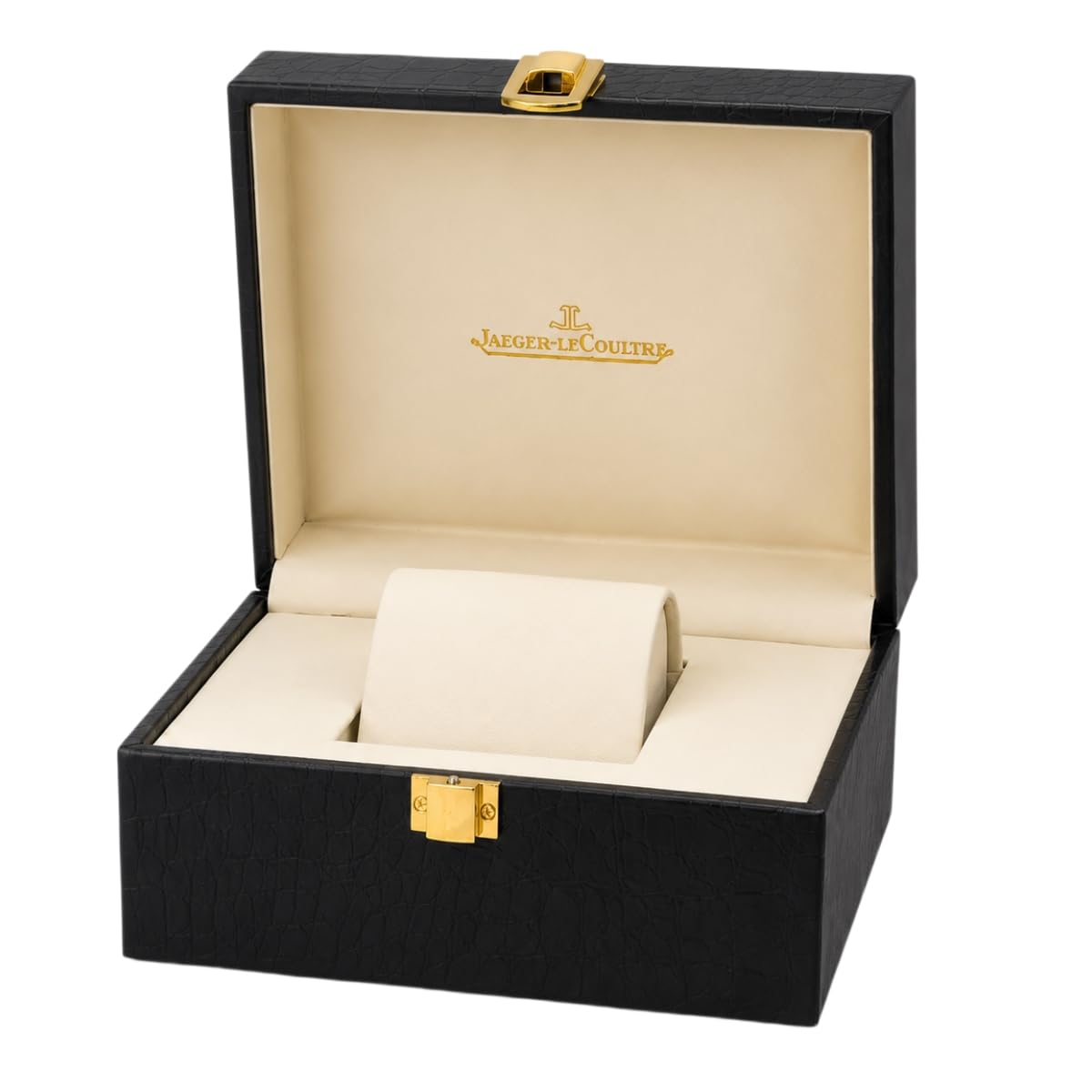 Custodia Orologio in Pelle Astuccio Orologio Compatto con Cuscino Interno Cuscino Rimovibile Chiusura Dorata per Jaeger-LeCoultre