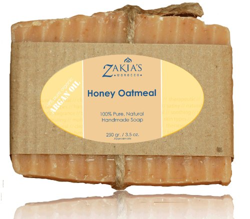 Argan Oil Soap Bar - with luscious Honey & Oat