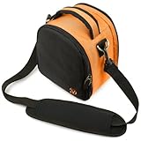 Vangoddy VGLaurelORG Laurel DSLR Camera Case with Removable Shoulder Strap (Orange)