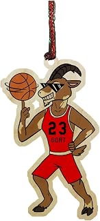 The Goat Basketball Players - 3D Color Printed Engraved Wooden Christmas Ornament (Jordan #23)